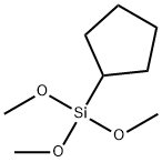 シクロペンチルトリメトキシシラン 化学構造式