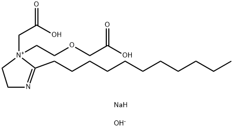 disodium 1-[2-(carboxymethoxy)ethyl]-1-(carboxymethyl)-4,5-dihydro-2-undecyl-1H-imidazolium hydroxide Struktur