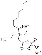 2-heptyl-1-(2-hydroxyethyl)-1-(2-hydroxy-3-sulphonatopropyl)-2-imidazolinium, monosodium salt|
