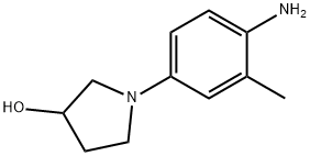 1-(4-アミノ-3-メチルフェニル)-3-ピロリジノール 化学構造式
