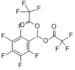 [BIS(TRIFLUOROACETOXY)IODO]PENTAFLUOROBENZENE Struktur