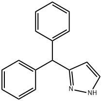 5-ベンズヒドリル-1H-ピラゾール 化学構造式