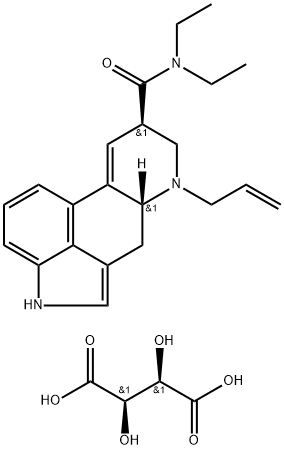 6-NOR-6-ALLYLLYSERGIC ACID DIETHYLAMIDE D-TARTRATE SALT Structure