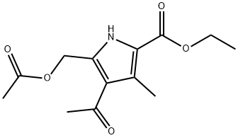 ETHYL 4-ACETYL-5-[(ACETYLOXY)METHYL]-3-METHYL-1H-PYRROLE-2-CARBOXYLATE Struktur