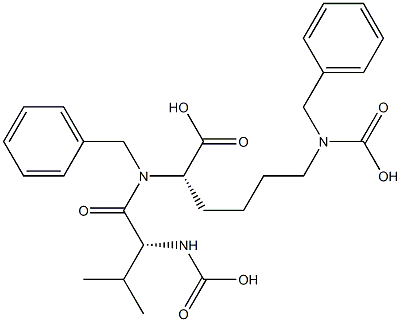 Z-D-VAL-LYS(Z)-OH Struktur