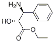 (2R,3S)-3-フェニルイソセリンエチルエステル 化学構造式