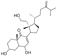 9,11-seco-3,6,11-trihydroxy-24-methylenecholest-7-en-9-one Structure