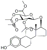 17β-Estradiol 17-(2,3,4-Tri-O-acetyl-β-D-glucuronide Methyl Ester) Struktur