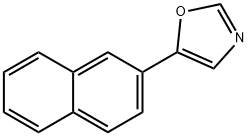 5-(2-ナフチル)オキサゾール 化学構造式