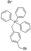 [4-(BROMOMETHYL)BENZYL]TRIPHENYLPHOSPHONIUM BROMIDE Structure