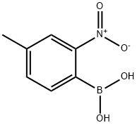 4-甲基-2-硝基苯基硼酸,143697-03-4,结构式