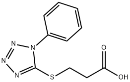 3-(1-PHENYL-1H-TETRAZOL-5-YLSULFANYL)-PROPIONIC ACID Structure