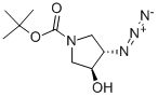 TRANS-3-AZIDO-1-BOC-4-HYDROXYPYRROLIDINE
 化学構造式