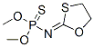 N-(1,3-Oxathiolan-2-ylidene)phosphoramidothioic acid O,O-dimethyl ester Struktur