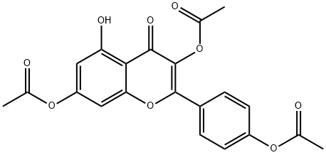 Kaempferol 3,4',7-triacetate Struktur