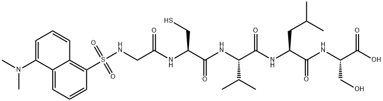 DANSYL-GLY-CYS-VAL-LEU-SER-OH 结构式