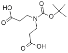 N-BOC-イミノジプロピオン酸 化学構造式