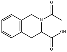 2-乙酰基-1,2,3,4-四氢异喹啉-3-甲酸, 143767-54-8, 结构式