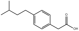 Benzeneacetic acid, 4-(3-methylbutyl)- (9CI) Struktur