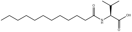 N-十二碳酰基-L-缬氨酸 结构式