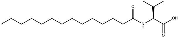 N-十四碳酰基-L-缬氨酸,14379-30-7,结构式