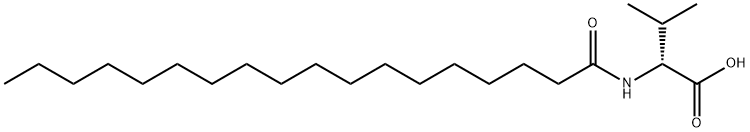 N-十八酰基-D-缬氨酸, 14379-33-0, 结构式