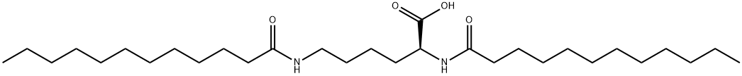 N2,N6-bis(1-oxododecyl)-L-lysine Struktur