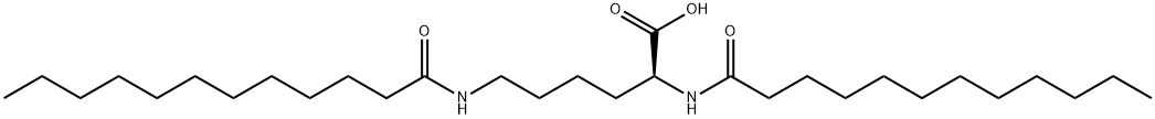 N2,N6-bis(1-oxododecyl)-L-lysine, 14379-54-5, 结构式