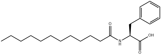 N-十二碳酰基-L-苯丙氨酸, 14379-64-7, 结构式