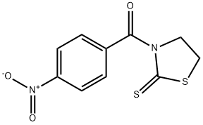 N-(p-Nitrobenzoyl)thiazolidine-2-thione Struktur