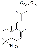 (1S,βS)-1,4,4aα,5,6,7,8,8a-オクタヒドロ-β,2,5,5,8aβ-ペンタメチル-4-オキソ-1β-ナフタレンペンタン酸メチル 化学構造式