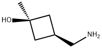 cis-3-Hydroxy-3-Methylcyclobutane-1-MethaMine Struktur