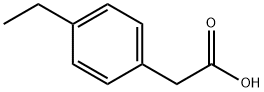 (4-エチルフェニル)酢酸 化学構造式