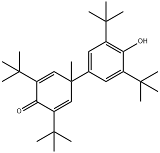 2,6-Di-tert-butyl-4-(3,5-di-tert-butyl-4-hydroxyphenyl)-4-methyl-2,5-cyclohexadien-1-one Structure