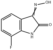 7-FLUORO-3-(HYDROXYIMINO)INDOLIN-2-ONE Structure