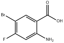 2-氨基-5-溴-4-氟苯甲酸, 143945-65-7, 结构式