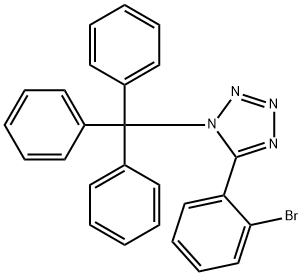 5-(2-Bromophenyl)-1-(triphenylmethyl)-1H-tetrazole Structure