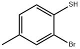 2-ブロモ-4-メチルベンゼンチオール 化学構造式