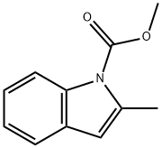 1H-Indole-1-carboxylic  acid,  2-methyl-,  methyl  ester Structure