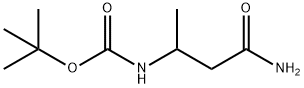 Carbamic acid, (3-amino-1-methyl-3-oxopropyl)-, 1,1-dimethylethyl ester (9CI) Struktur