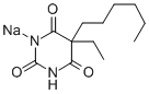 5-エチル-5-ヘキシル-2-(ソジオオキシ)ピリミジン-4,6(1H,5H)-ジオン 化学構造式