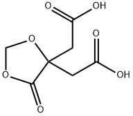 5-oxo-1,3-dioxolan-4-ylidenedi(acetic acid) Struktur