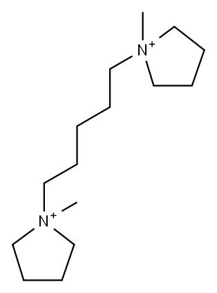 1,1'-(Pentamethylene)bis(1-methylpyrrolidinium) Structure