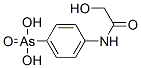 [4-[(ヒドロキシアセチル)アミノ]フェニル]アルソン酸 化学構造式