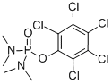 Bis(N,N-dimethylamino)-pentachloro-phenyl phosphate Struktur
