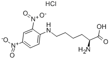 Nε-(2,4-ジニトロフェニル)-L-リジン塩酸塩 化学構造式