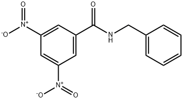 N-ベンジル-3,5-ジニトロベンズアミド 化学構造式