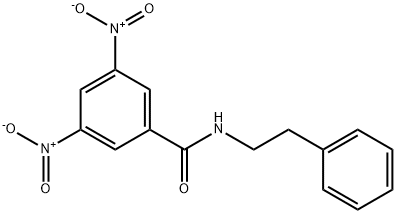BenzaMide, 3,5-dinitro-N-(2-phenylethyl)- 化学構造式