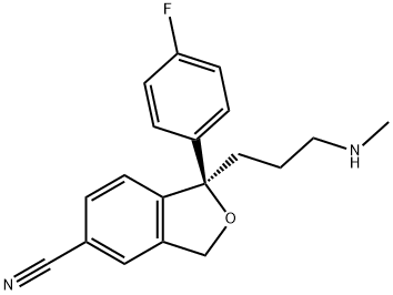(R)-Desmethyl Citalopram Hydrochloride, 144010-85-5, 结构式
