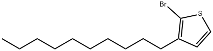 2-ブロモ-3-デシルチオフェン 化学構造式
